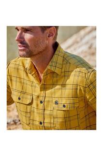 Фланелевая рубашка в клетку Atlas for Men, желтый