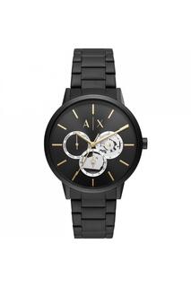 Модные аналоговые кварцевые многофункциональные часы из нержавеющей стали - Ax2748 Armani Exchange, черный