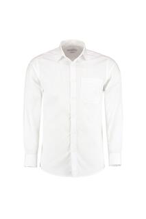 Рубашка из поплина с длинным рукавом Kustom Kit, белый