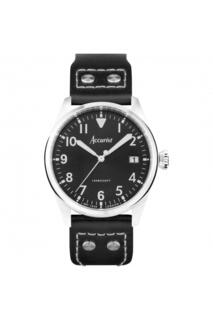 Авиационные мужские классические аналоговые кварцевые часы из нержавеющей стали - 76004 Accurist, черный