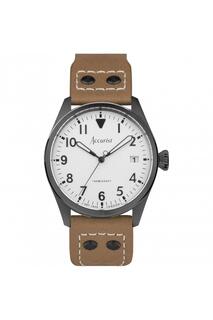 Авиационные мужские классические аналоговые кварцевые часы из нержавеющей стали - 76003 Accurist, белый