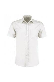 Рубашка из поплина с короткими рукавами Kustom Kit, белый