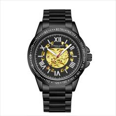 Автоматические часы Anthony James ручной сборки Techtonic ограниченной серии, черный