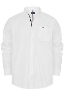Рубашка из хлопкового поплина с длинными рукавами BadRhino, белый