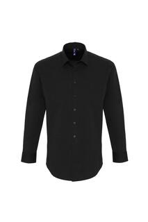 Рубашка из эластичного поплина с длинными рукавами Premier, черный Premier.