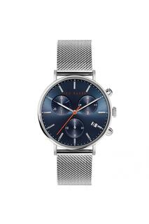 Модные аналоговые кварцевые часы Chrono из нержавеющей стали - Bkpmms120Uo Ted Baker, синий