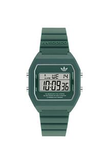 Модные аналоговые кварцевые часы Digital Two из пластика/смолы - Aost23558 adidas Originals, черный