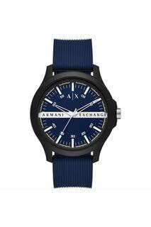 Модные аналоговые кварцевые часы Hampton Nylon Fashion - AX2433 Armani Exchange, синий