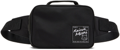 Черная нейлоновая поясная сумка Maison Kitsune