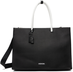 Черная широкая сумка-шоппер ADER error