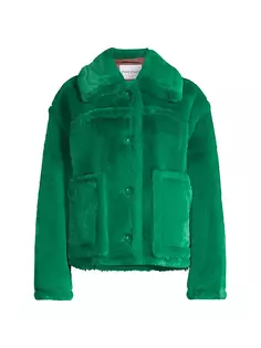 Плюшевая куртка Xena из искусственного меха Stand Studio, цвет jade green