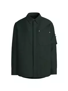 Куртка из смесовой шерсти, окрашенная в пряжу Helmut Lang, цвет evergreen