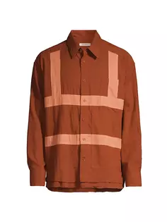 Рубашка из хлопка с ремнями безопасности Craig Green, цвет brick peach