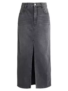 Джинсовая юбка макси Vinea Isabel Marant, черный