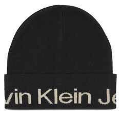 Шапка Calvin Klein Jeans LogoBeanie, черный