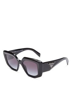 Солнцезащитные очки Symbole с геометрическим узором, 50 мм Prada, цвет Black