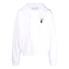 Толстовка Men&apos;s OFF-WHITE SS22 Solid Color Printing Long Sleeves Version White, белый