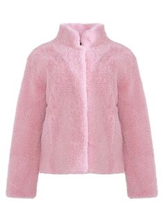 Куртка из овчины Made For Generations с распущенными волосами Wolfie Furs, розовый