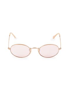 Овальные солнцезащитные очки 51MM Ray-Ban, розовый