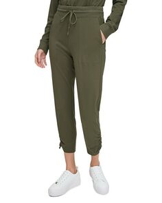 Укороченные брюки-джоггеры с завязками на подоле Marc New York, цвет Green