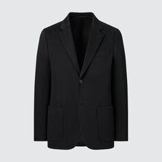 Комфортный пиджак UNIQLO, черный