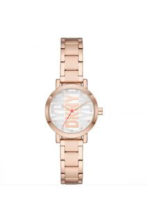 Модные аналоговые кварцевые часы - Ny6648 DKNY, белый