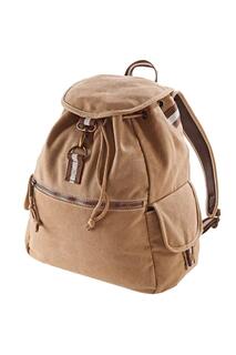Винтажный холщовый рюкзак - 18 литров (2 шт. в упаковке) Quadra, коричневый