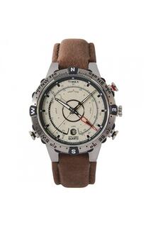 Интеллектуальные кварцевые классические аналоговые часы из нержавеющей стали — T2N721 Timex, белый