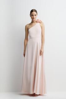 Платье подружки невесты с цветочным принтом и пышной юбкой Aysm Coast, розовый