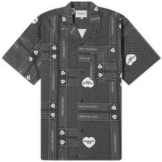 Рубашка Carhartt Wip Heart Bandana Vacation, черный/белый