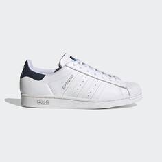 Кроссовки унисекс Adidas Originals Superstar, белый/синий