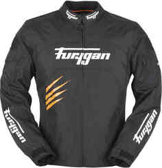 Мотоциклетная текстильная куртка Rock Furygan, черный/оранжевый