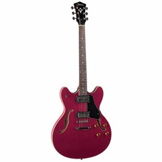 Электрогитара Johnson JS-500-RC Grooveyard Semi-Hollowbody Electric Guitar, Cherry Red