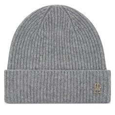 Шапка Tommy Hilfiger CashmereChic Beanie, серый