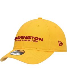 Регулируемая шапка унисекс унисекс Gold Washington Football Team Core Classic 2.0 9Twenty New Era, золотой