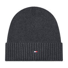 Шапка Tommy Hilfiger EssentialFlag Beanie, серый