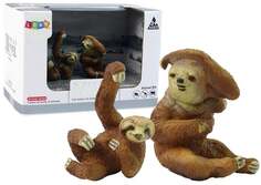 Набор из 2 фигурок ленивца Фигурка ленивца и молодого ленивца Lean Toys