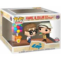 Фигурка Pop Disney Pixar Up Carl &amp; Ellie С Тележкой С Воздушными Воздушными Шарами, Эксклюзивная Тележка Funko