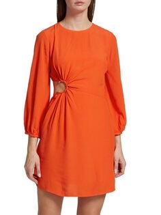 Мини-платье Bonica с вырезами Ba&amp;Sh, оранжевый Ba&Sh