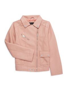 Куртка из искусственной кожи для девочек на молнии Urban Republic, цвет Rose