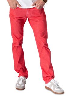 Вельветовые джинсы узкого кроя в деревенском стиле Stitch&apos;S Jeans, цвет Rococco Red