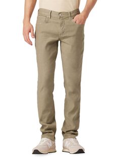 Прямые эластичные джинсы Blake Slim Hudson Jeans, цвет Safari Beige