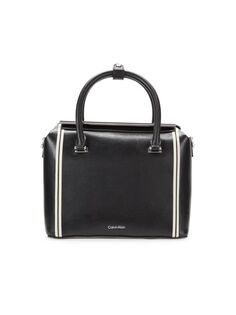 Двухцветная сумка-портфель Perry Calvin Klein, цвет Black White