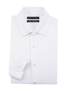 Классическая рубашка с отделкой Saks Fifth Avenue, белый