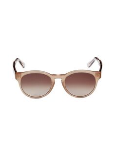 Овальные солнцезащитные очки 52MM Ferragamo, цвет Sand