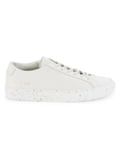 Кроссовки Achilles из нубука с конфетти Common Projects, белый