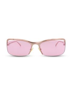 Прямоугольные спортивные солнцезащитные очки 55 мм Bottega Veneta, розовый