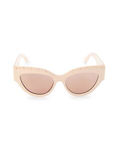 Солнцезащитные очки «кошачий глаз» Sonja 55MM Jimmy Choo, розовый