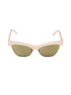 Солнцезащитные очки Mountain 57MM «кошачий глаз» Clubmaster Le Specs, розовый