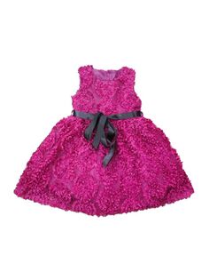Текстурированное расклешенное платье для маленьких девочек и девочек Joe-Ella, розовый